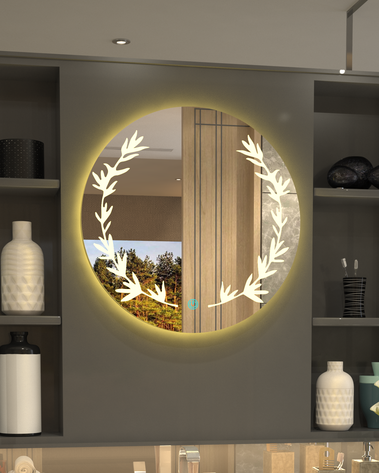 Fall Breeze Minimalist Concept Mirror