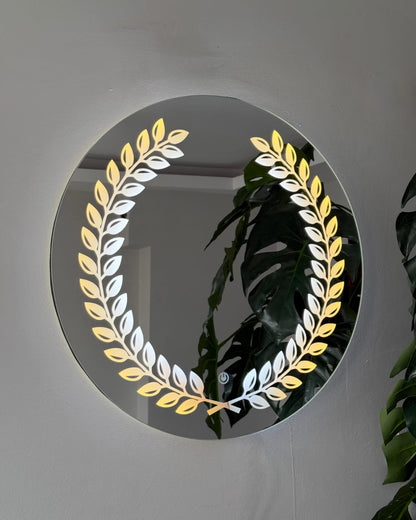 Leaf Designed Concept Mirror