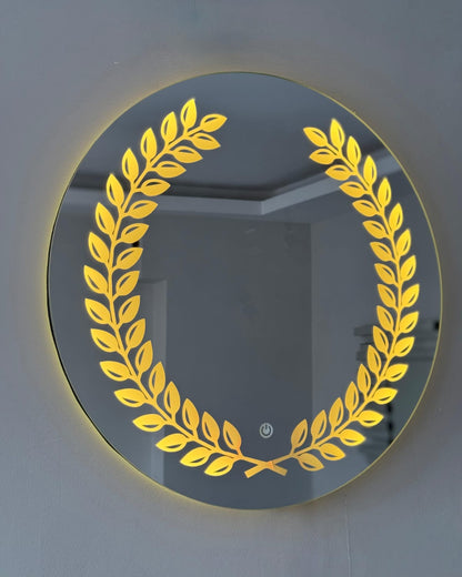 Leaf Designed Concept Mirror
