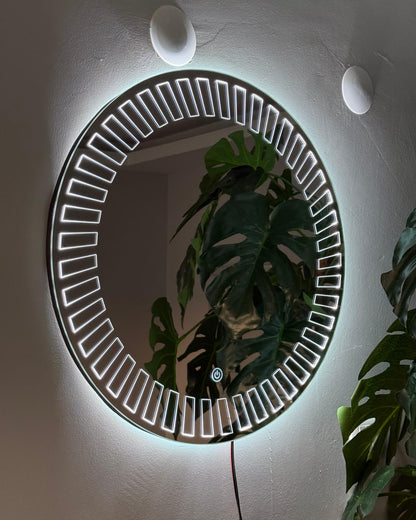 Rectangle Sunray Minimalist Concept Mirror