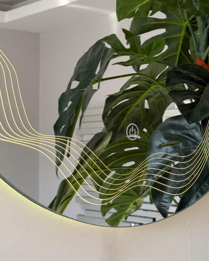 Line Designed Minimalist Concept Mirror