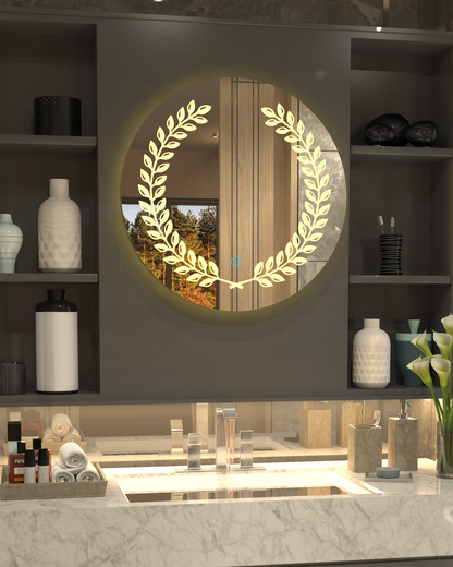 Leaf Designed Concept Mirror