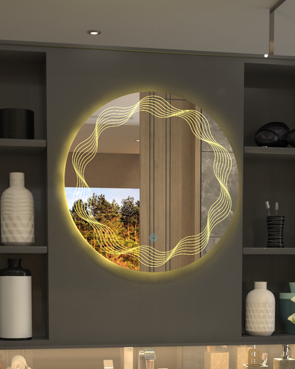 Line Designed Minimalist Concept Mirror