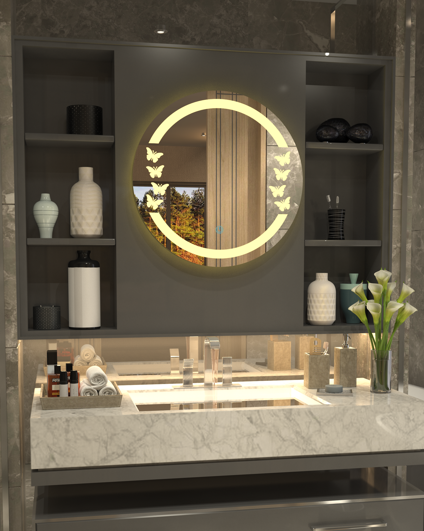 Butterfly Minimalist Concept Mirror