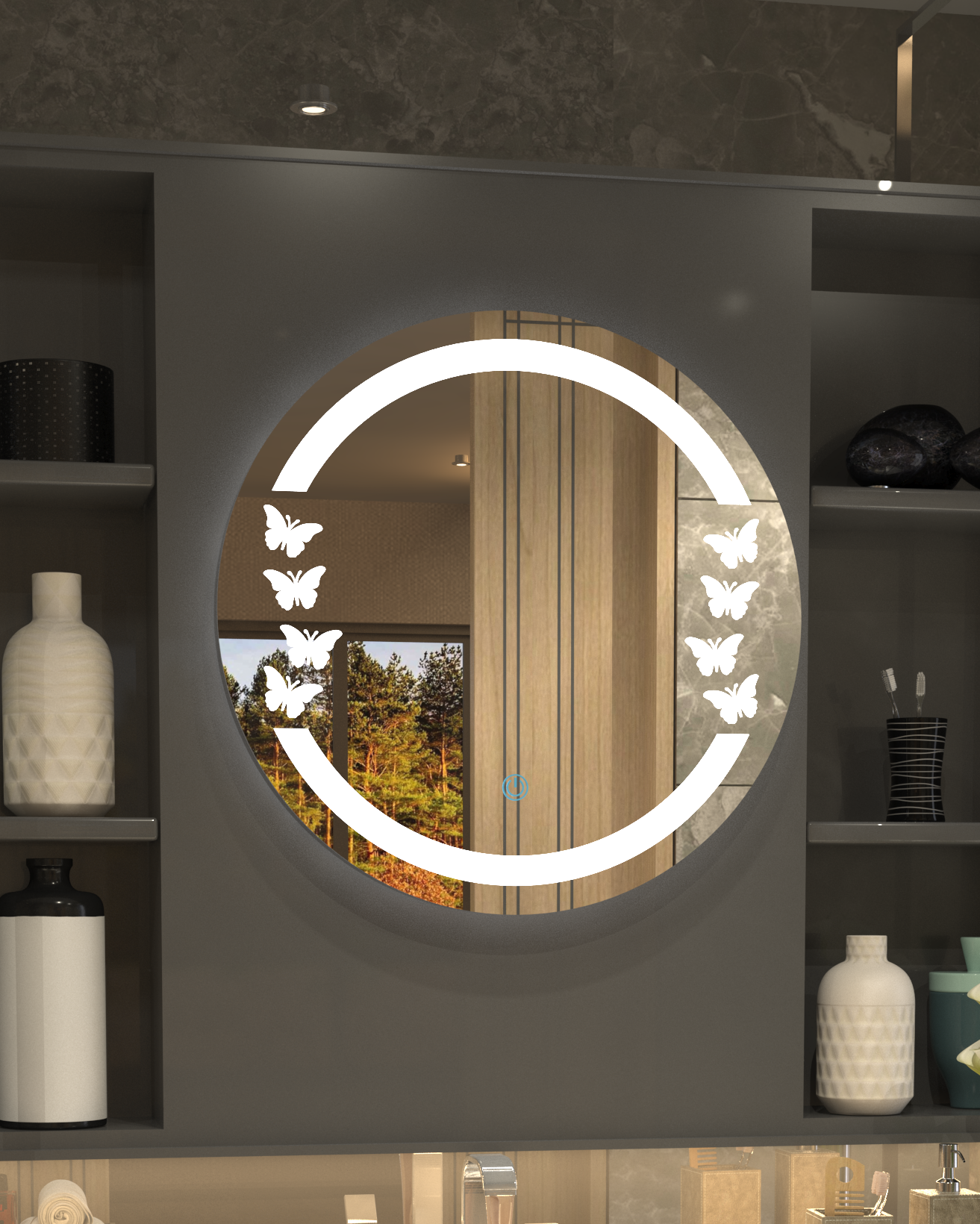 Butterfly Minimalist Concept Mirror