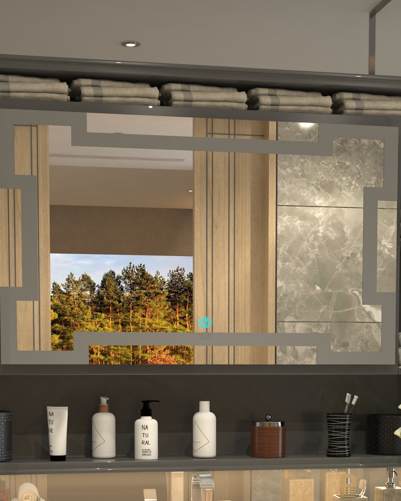 Royal Line Minimalist Concept Mirror