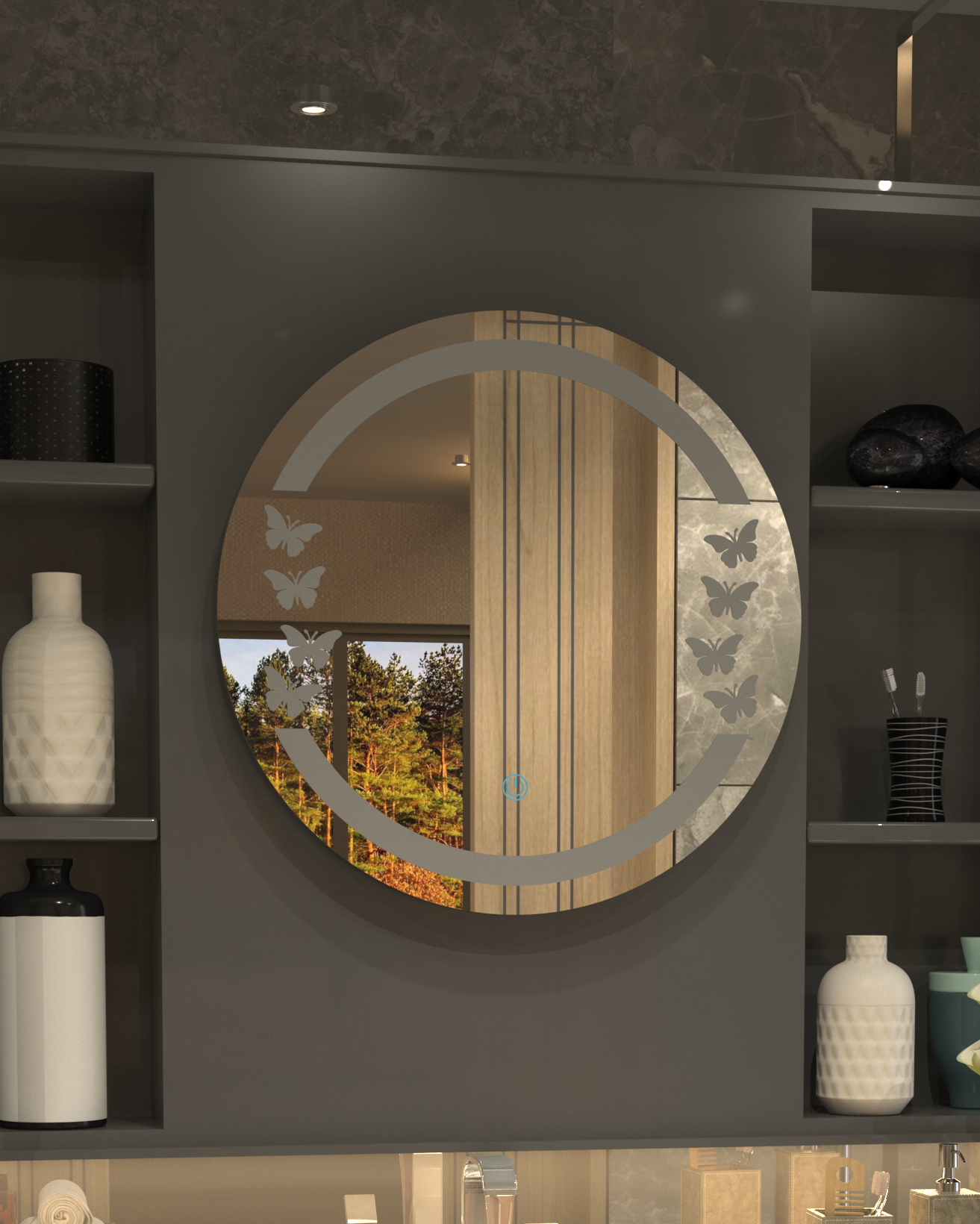 Butterfly Minimalist Concept Mirror