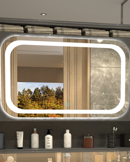 Modern Framed Minimalist Concept Mirror