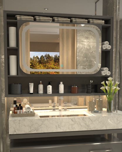 Modern Framed Minimalist Concept Mirror