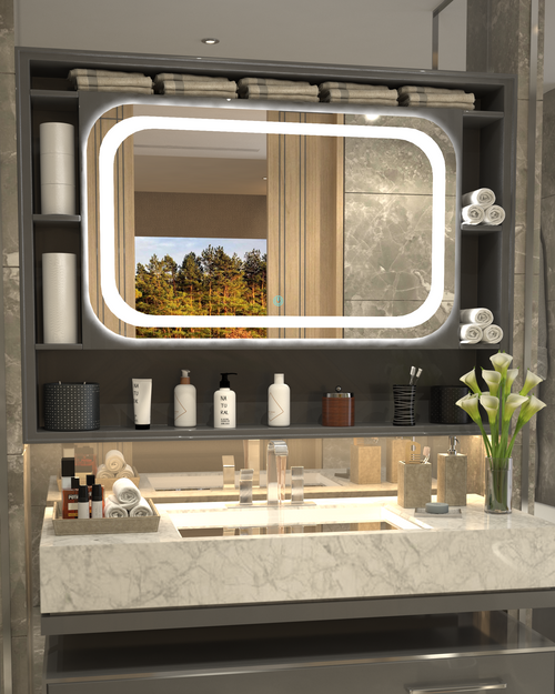 Modern Framed Minimalist Concept Mirror